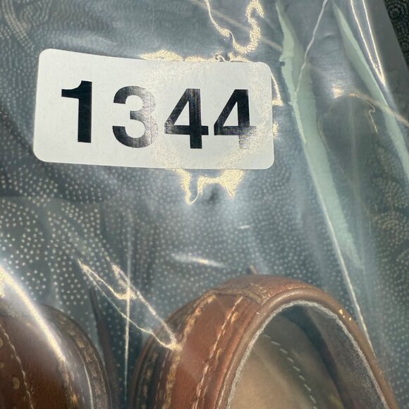 Johnston & Murphy Mens Tan Leather Wingtip Oxfords Size 10M - Picture 8 of 9